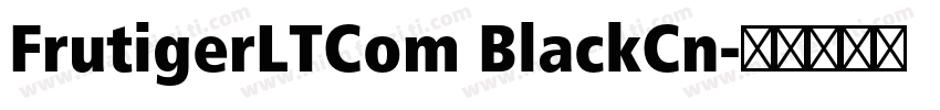 FrutigerLTCom BlackCn字体转换